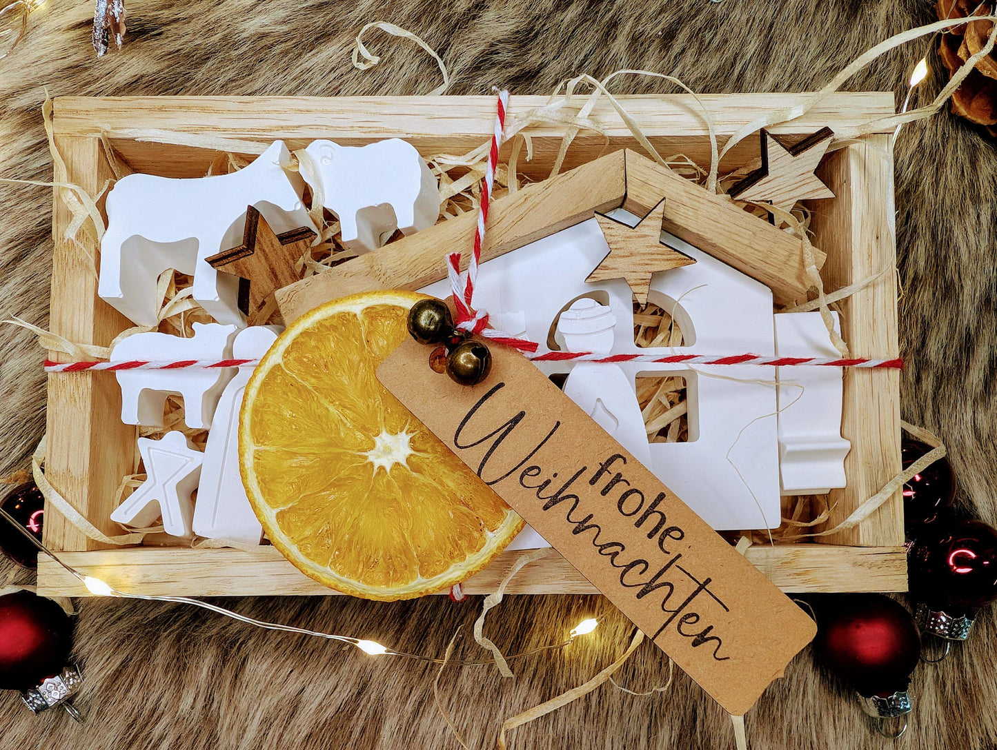 Mini Krippe * Weihnachtskrippe in Geschenkbox * Weihnachtsgeschenk * Geschenkidee