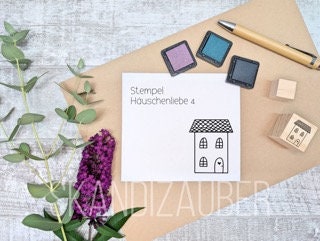 Stempel Häuserliebe * verschiedene Motive wählbar * ideal für gegossene Deko, Karten und Anhänger
