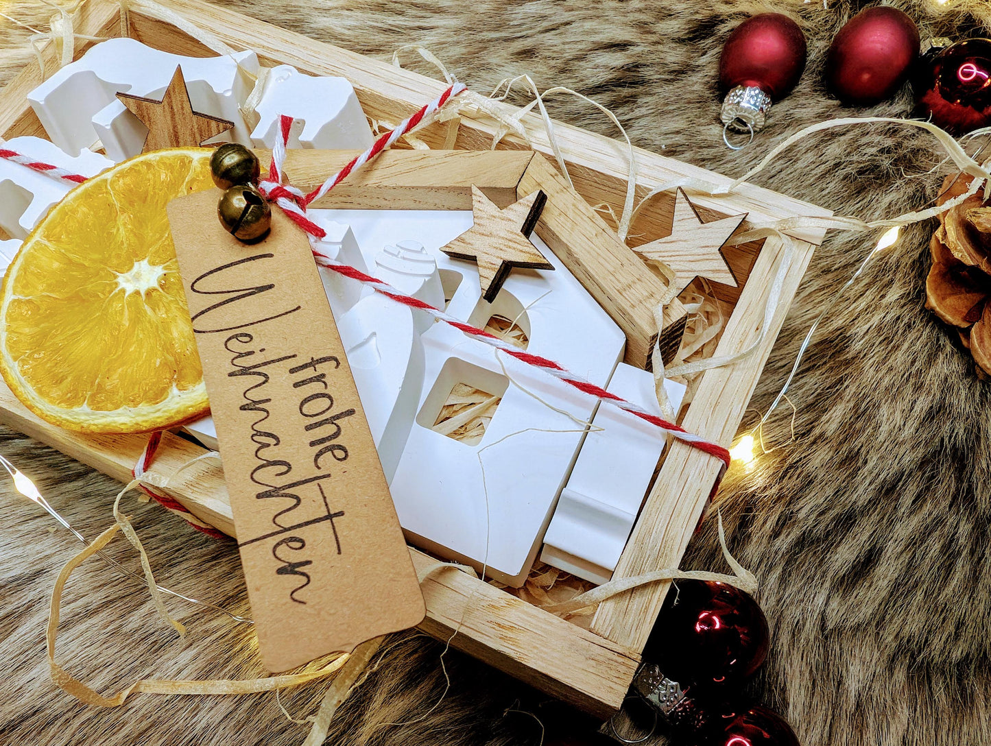 Mini Krippe * Weihnachtskrippe in Geschenkbox * Weihnachtsgeschenk * Geschenkidee