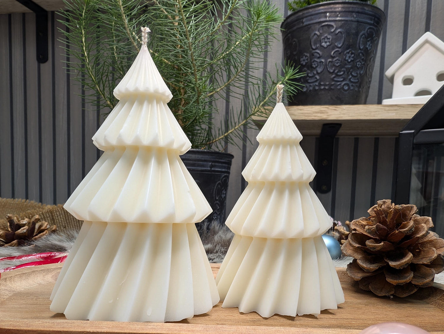 Weihnachtskerze * Tannenbaumkerze * 2er Set oder einzeln * Weihnachtsdeko * Geschenkidee