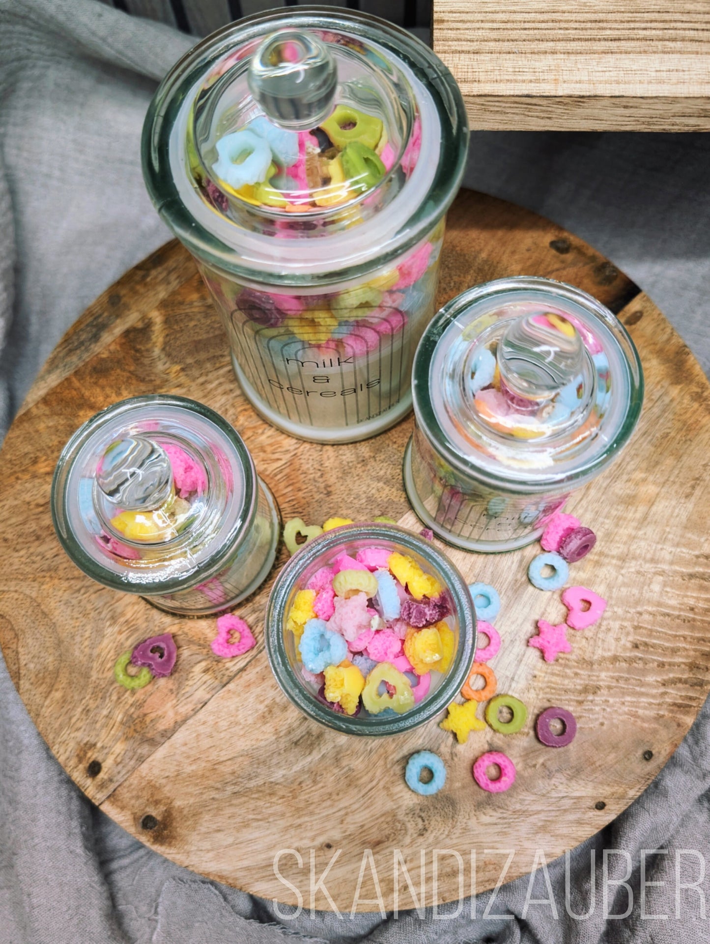 Cornflakeskerze * 3 verschiedene Größen * Müsli * Spaßkerze * Geschenkidee