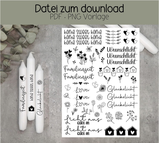 home sweet home * Kerzentattoo PDF * Download *