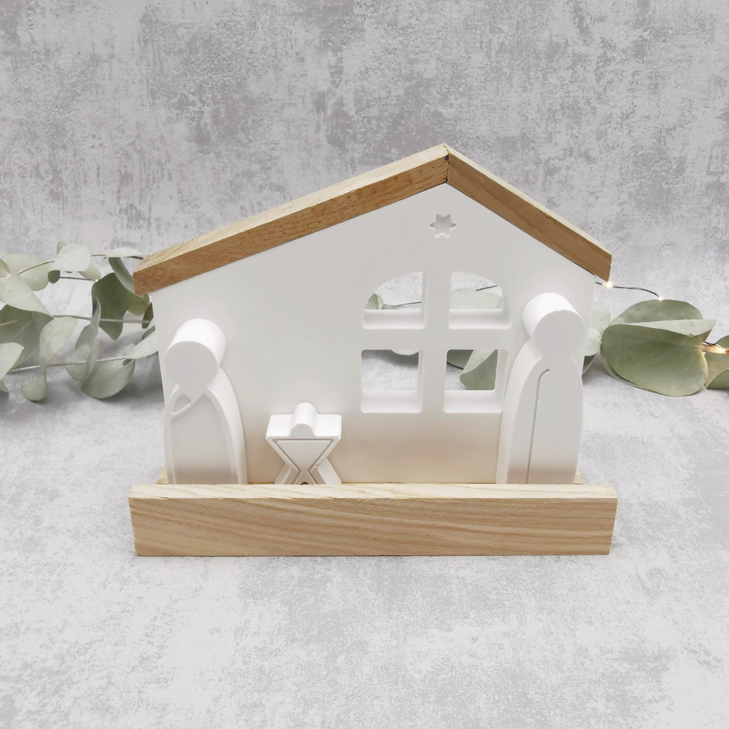 Weihnachtskrippe - SkandiZauber - kleine Krippe