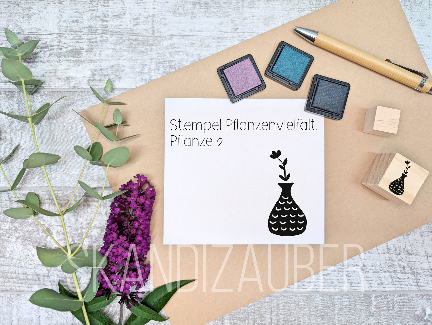 Stempel Pflanzenliebe * verschiedene Motive wählbar * ideal für gegossene Deko, Karten und Anhänger