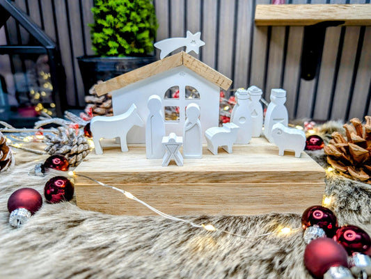 Mini Krippe * Weihnachtskrippe in Geschenkbox * Weihnachtsgeschenk * Geschenkidee