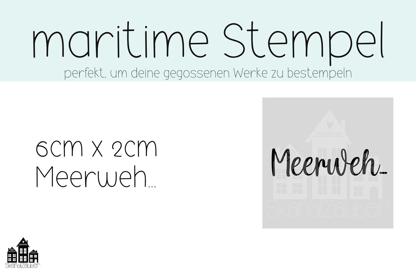 maritimer Stempel * Meerweh * ideal für gegossene Deko, Karten und Anhänger