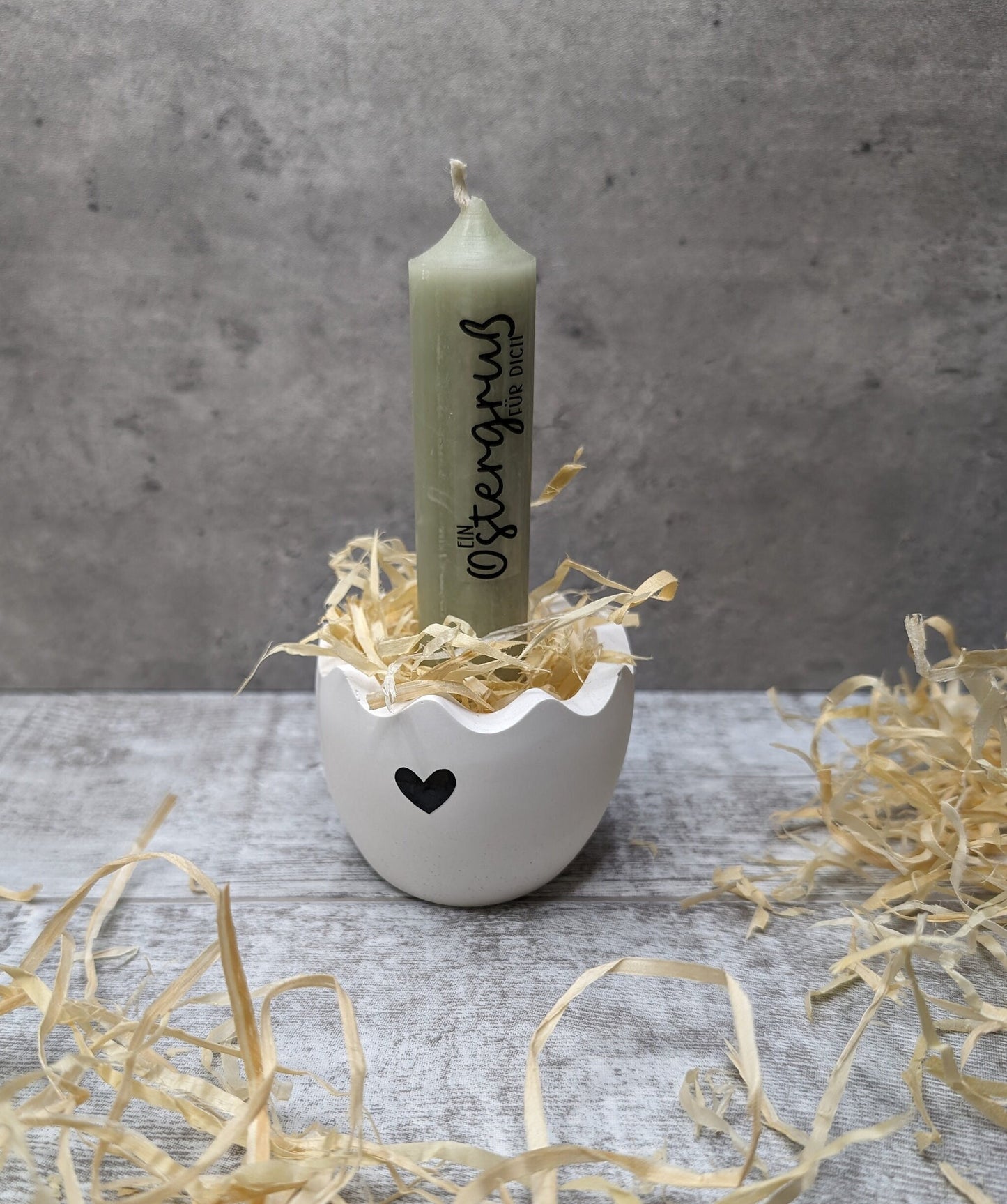 Osterkerze * kleine Geschenkidee + Kerzenständer * Kerzenhalter Ei