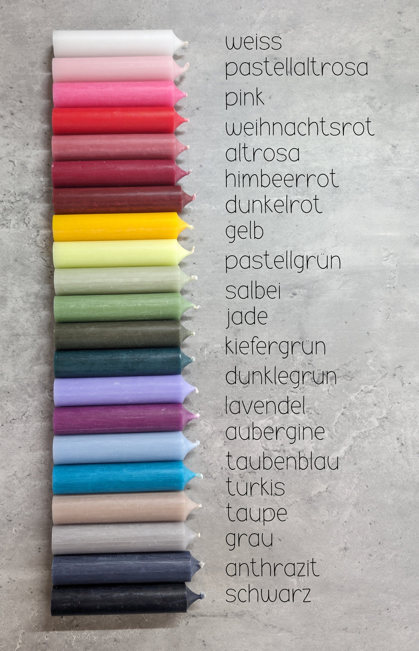 Stabkerze * Kerzenfarm Hahn * kleine Stabkerze * rustikal