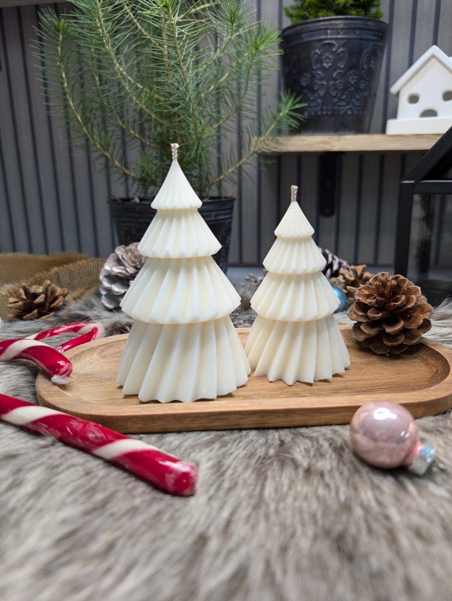 Weihnachtskerze * Tannenbaumkerze * 2er Set oder einzeln * Weihnachtsdeko * Geschenkidee