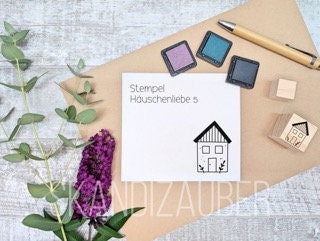 Stempel Häuserliebe * verschiedene Motive wählbar * ideal für gegossene Deko, Karten und Anhänger