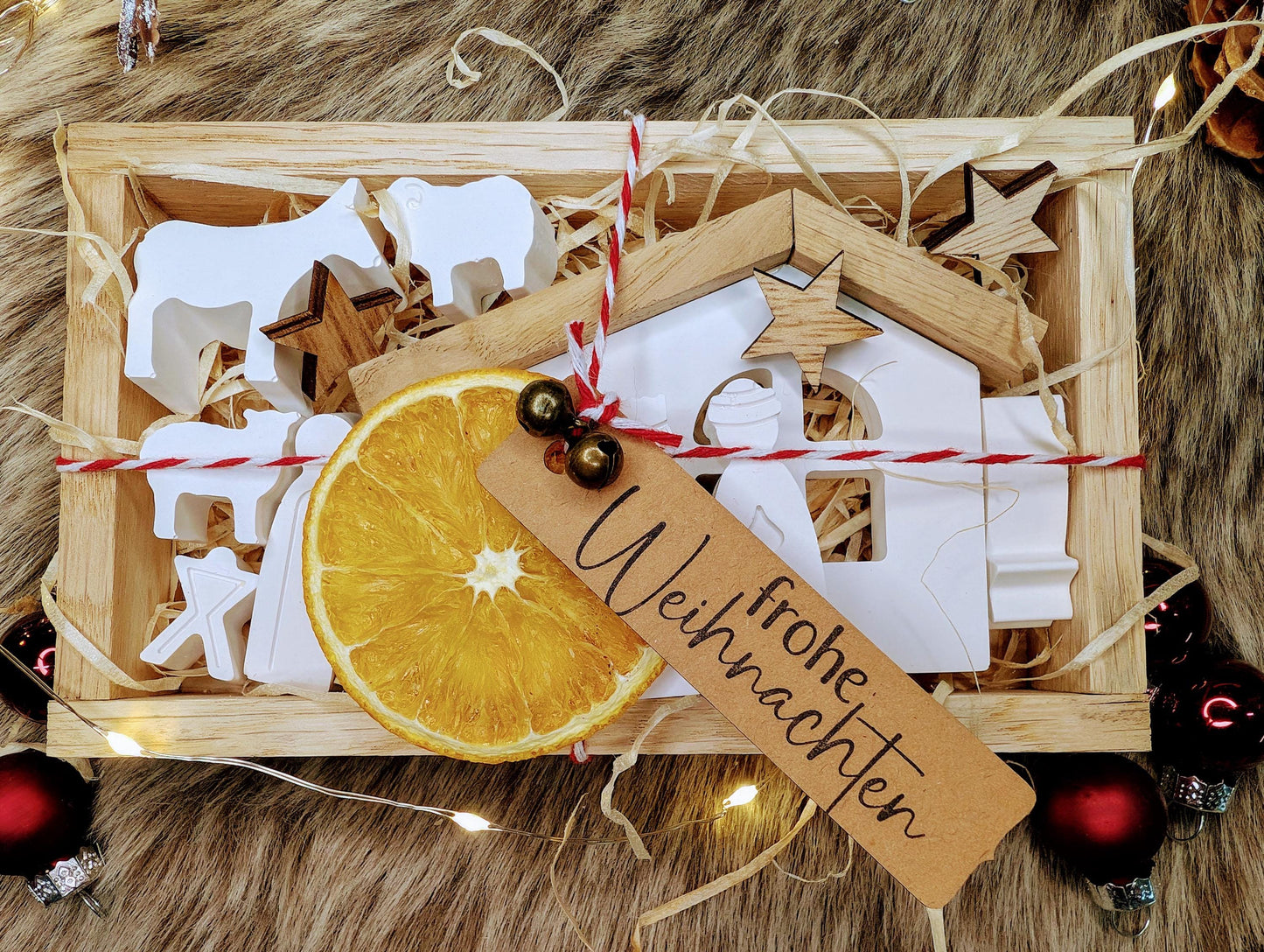 Mini Krippe * Weihnachtskrippe in Geschenkbox * Weihnachtsgeschenk * Geschenkidee