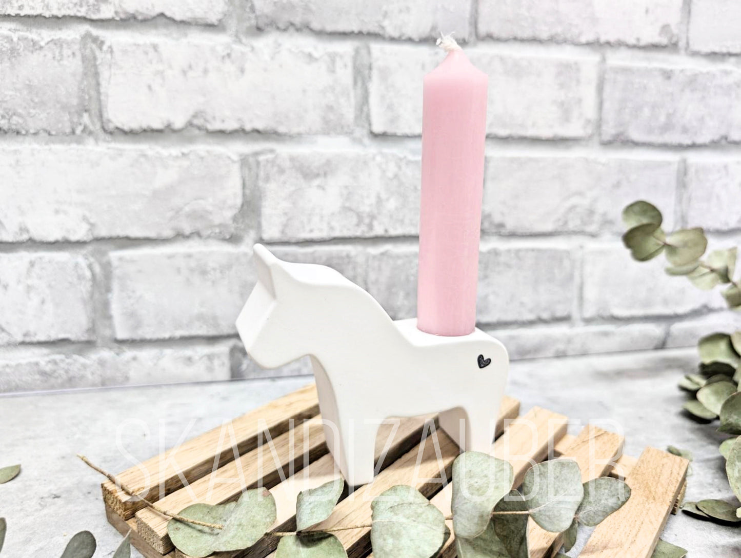 Kerzenständer * Dalapferdchen * Deko * Schwedenhaus * Skandizauber * Landhaus