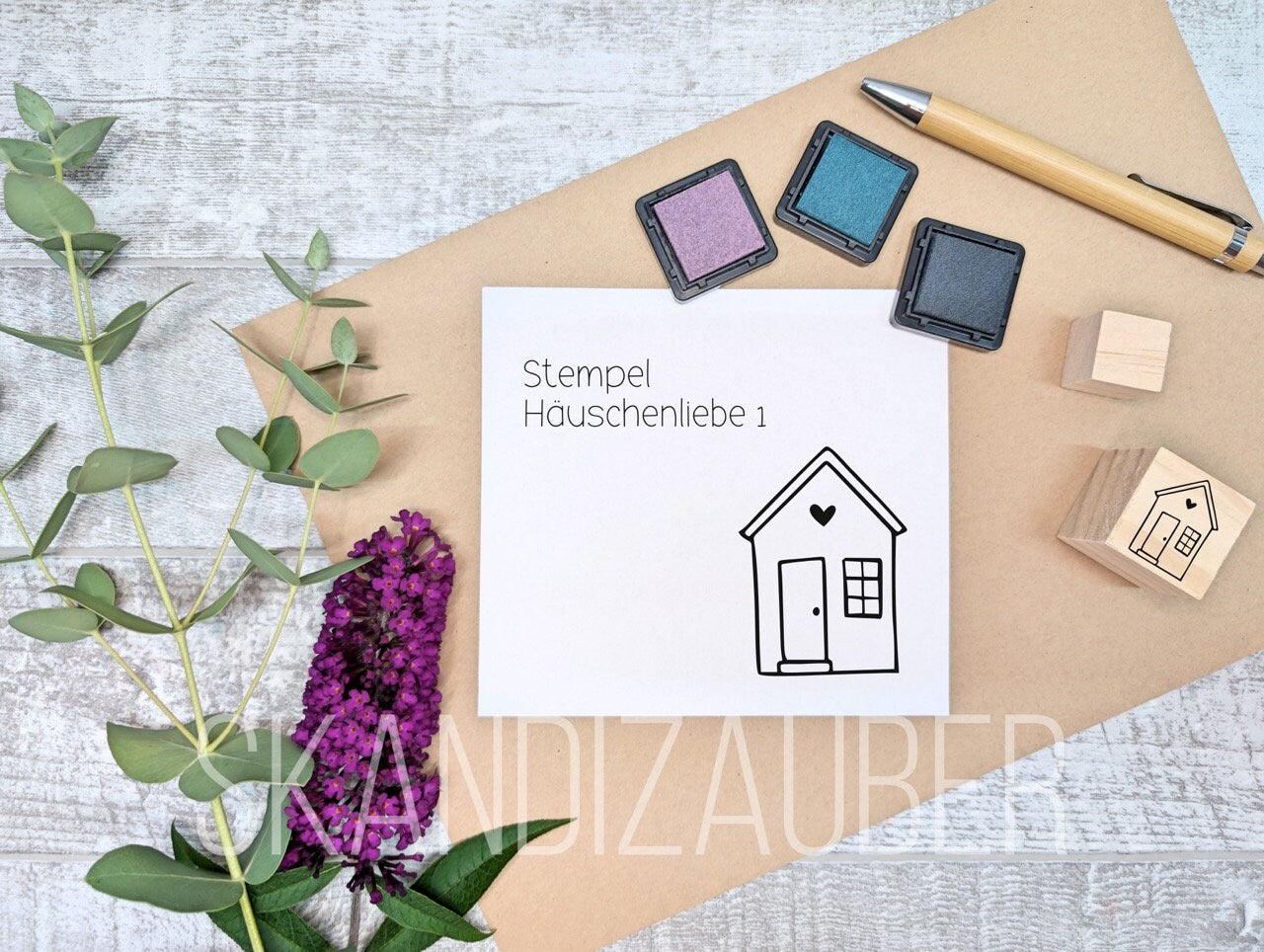 Stempel Häuserliebe * verschiedene Motive wählbar * ideal für gegossene Deko, Karten und Anhänger