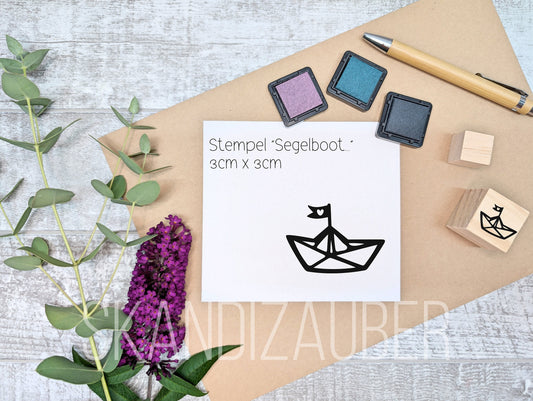 maritimer Stempel * Segelboot * ideal für gegossene Deko, Karten und Anhänger