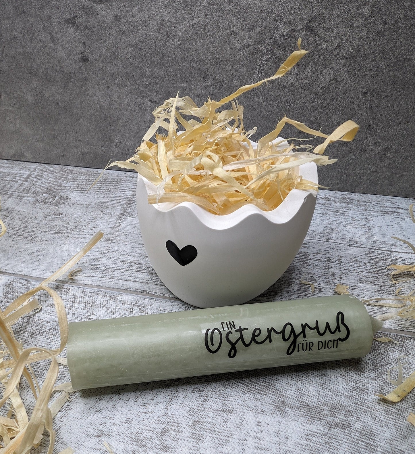 Osterkerze * kleine Geschenkidee + Kerzenständer * Kerzenhalter Ei
