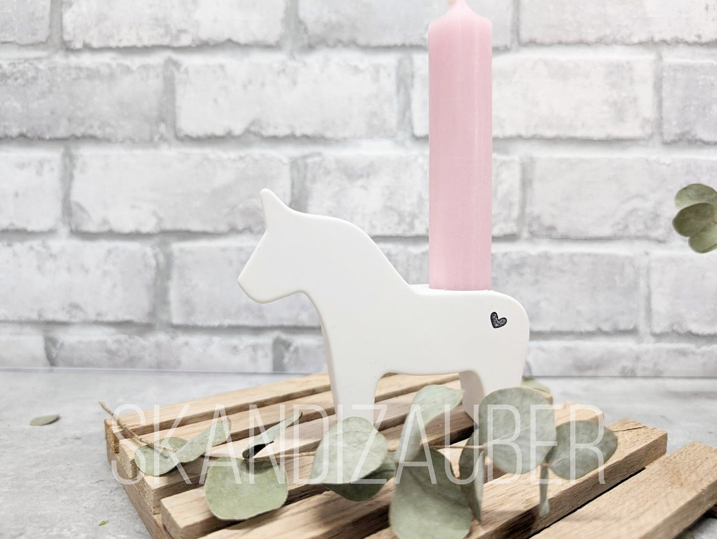 Kerzenständer * Dalapferdchen * Deko * Schwedenhaus * Skandizauber * Landhaus