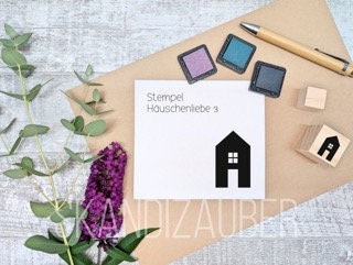 Stempel Häuserliebe * verschiedene Motive wählbar * ideal für gegossene Deko, Karten und Anhänger