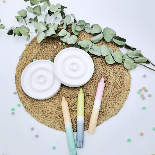 Kerzenteller * Deko aus Raysin * Kerzenständer