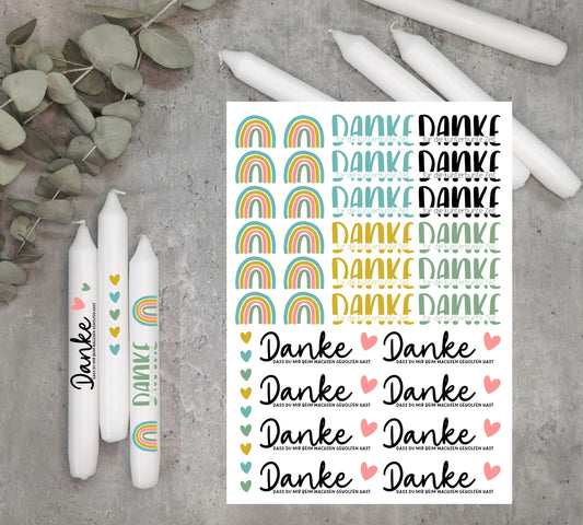 Kerzentattoos * Kita Abschied * A4 oder A5 * Erzieherin Danke * Wasserschiebefolie
