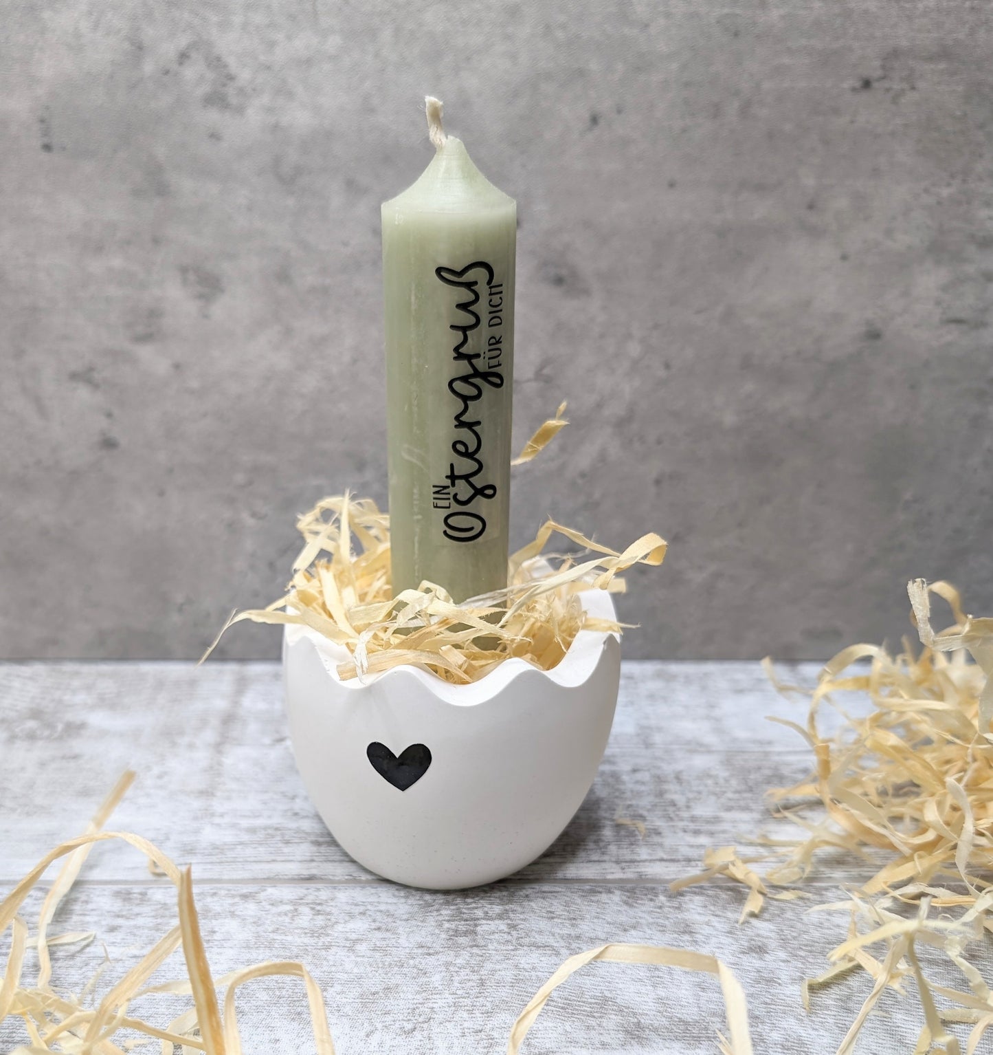 Osterkerze * kleine Geschenkidee + Kerzenständer * Kerzenhalter Ei