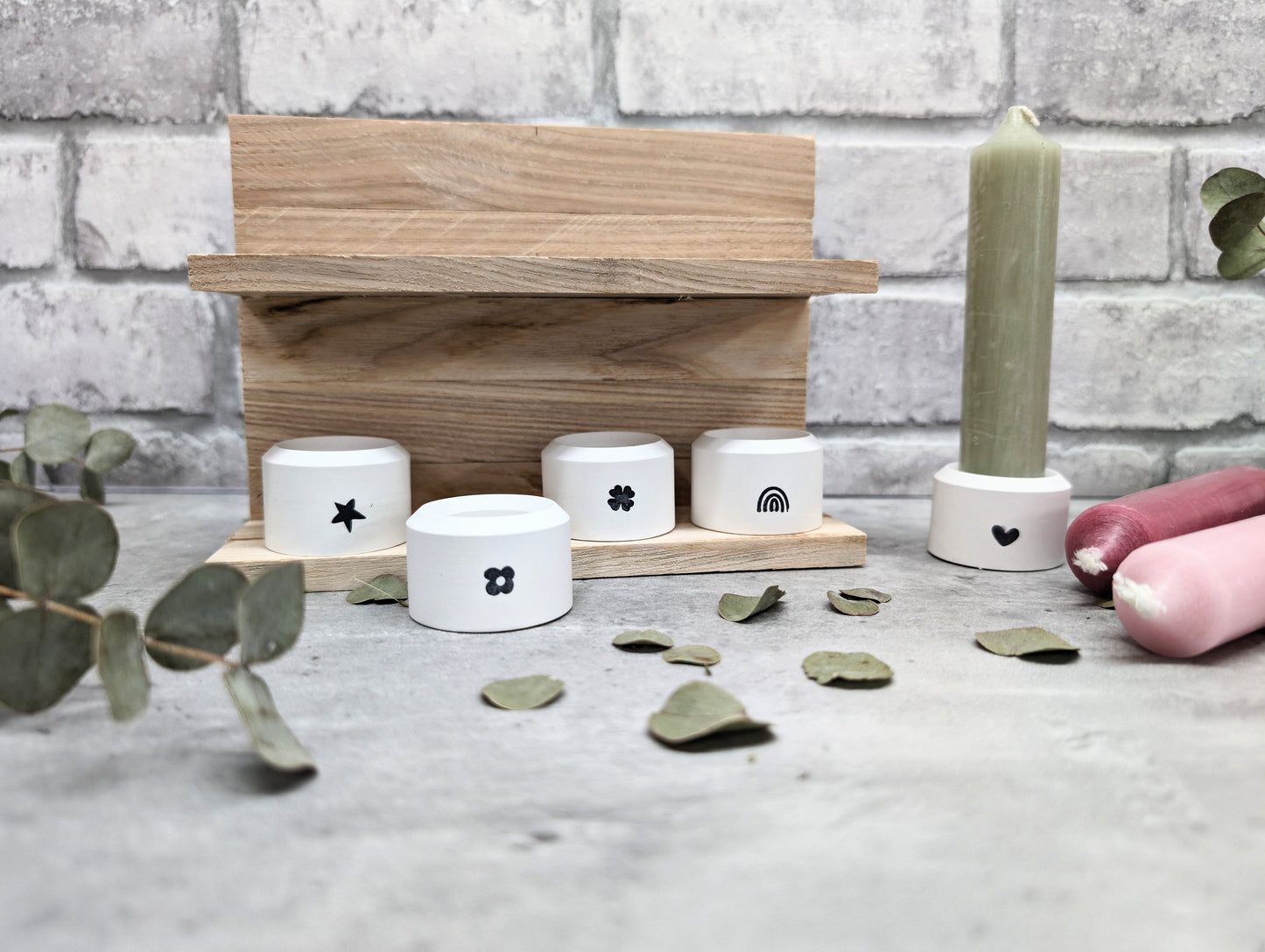 Kerzenhalter * Stabkerzenhalter * schlicht * mit Motiv * im Set oder einzeln