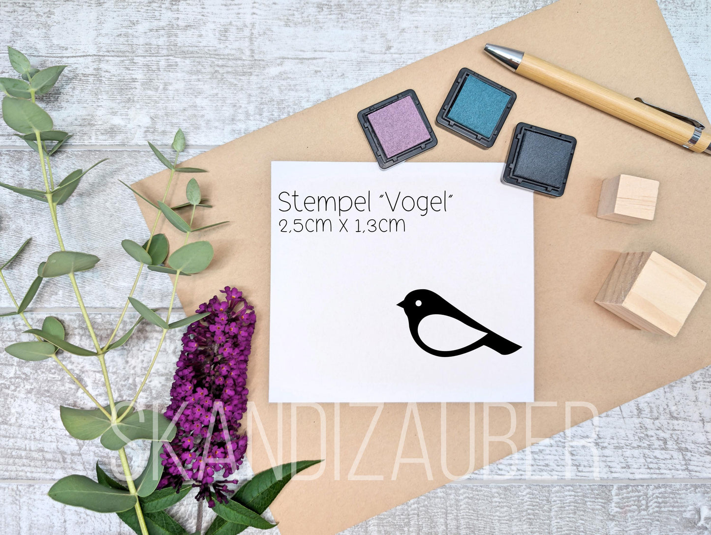 Ministempel * kleiner Vogel * kleine Stempel * ideal für gegossene Deko und Anhänger