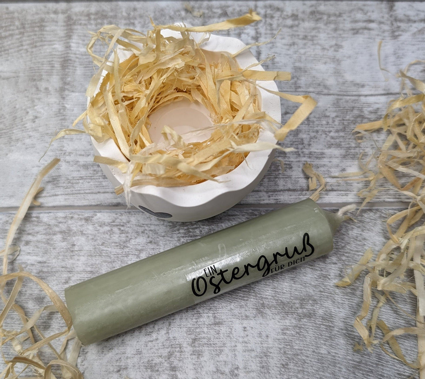 Osterkerze * kleine Geschenkidee + Kerzenständer * Kerzenhalter Ei