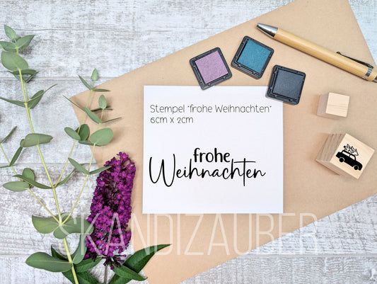Weihnachtsstempel * frohe Weihnachten * Weihnachtskarte * Stempel