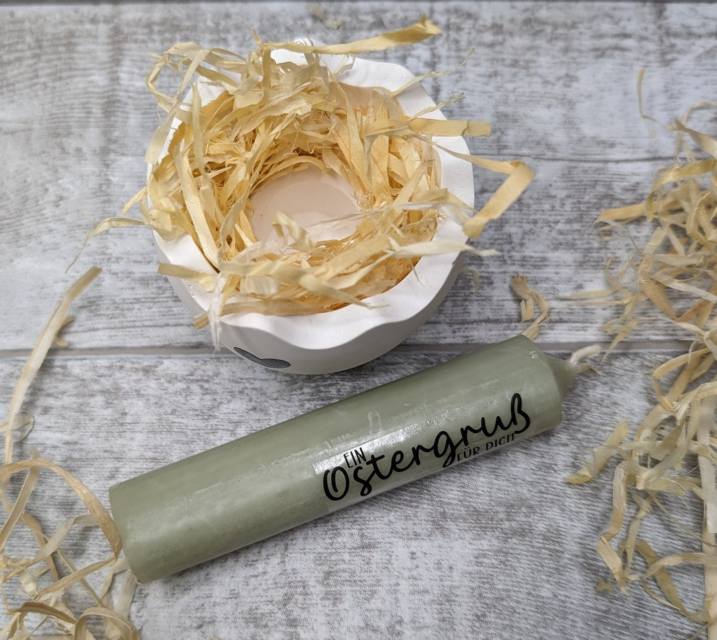 Osterkerze * kleine Geschenkidee + Kerzenständer * Kerzenhalter Ei