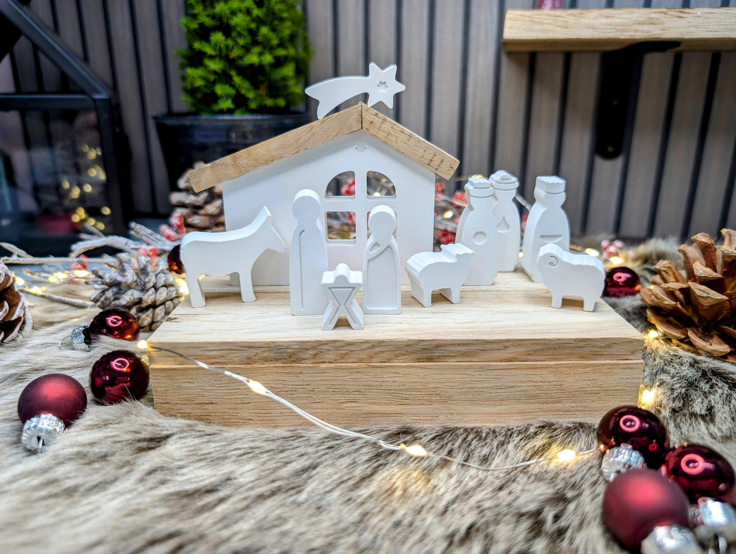 Mini Krippe * Weihnachtskrippe in Geschenkbox * Weihnachtsgeschenk * Geschenkidee