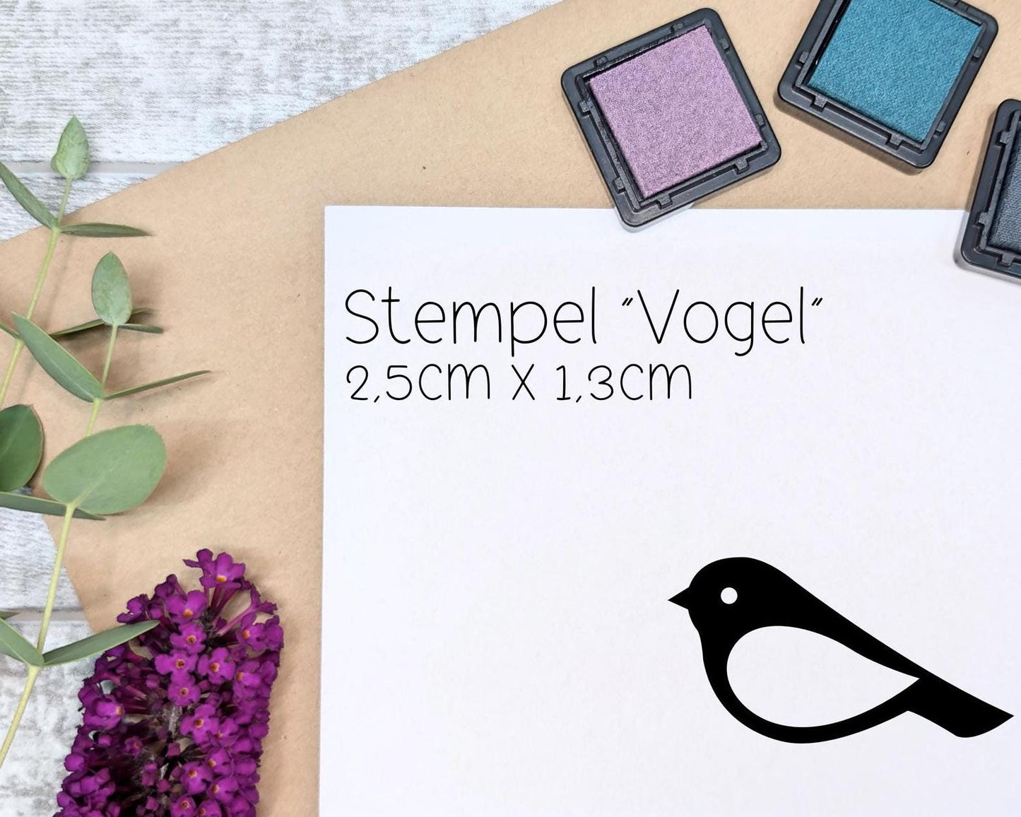 Ministempel * kleiner Vogel * kleine Stempel * ideal für gegossene Deko und Anhänger