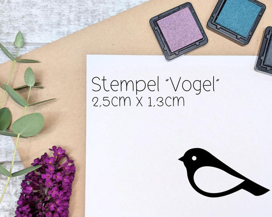 Ministempel * kleiner Vogel * kleine Stempel * ideal für gegossene Deko und Anhänger