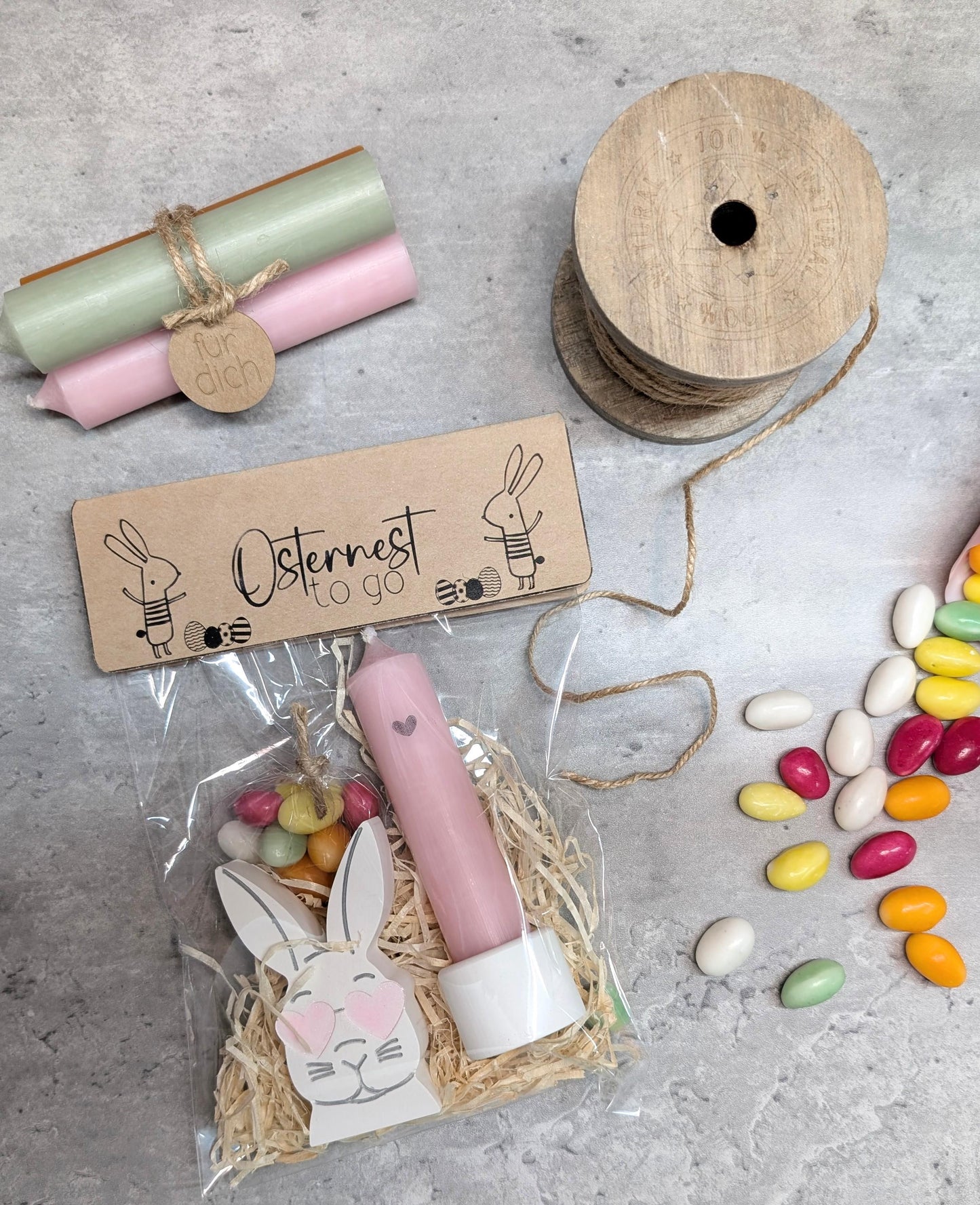 Osternest to go * Tütenklappe * Geschenktüte * PDF Vorlage zum download * Druckvorlage