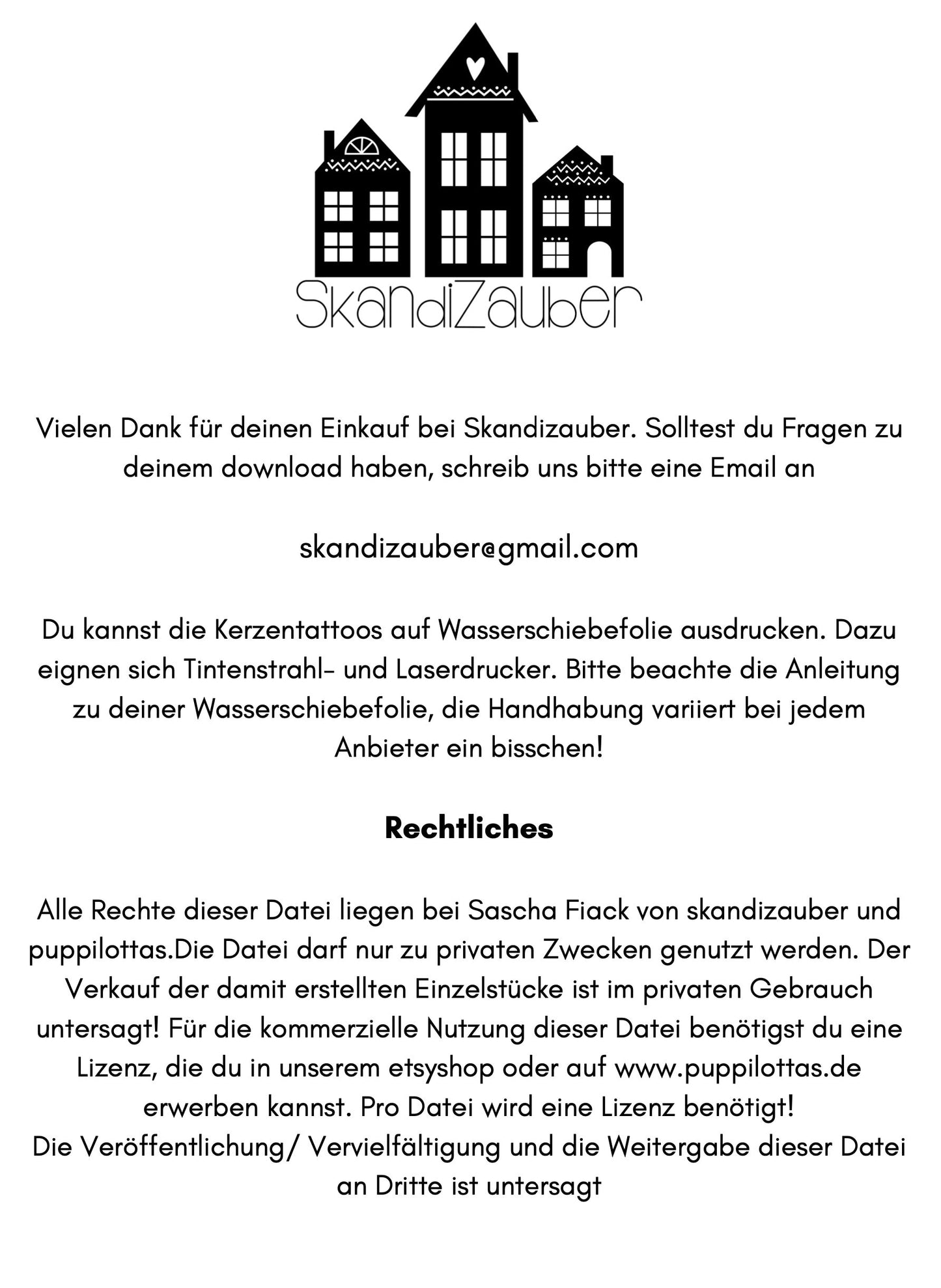 home sweet home * Kerzentattoo PDF * Download *