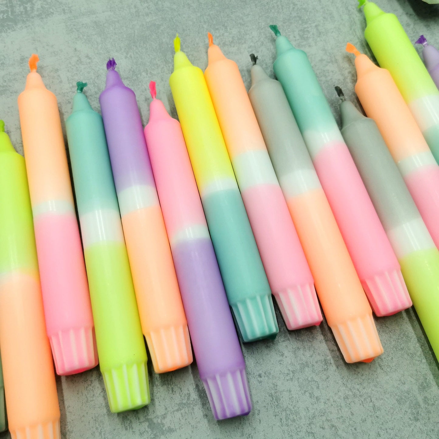 Neonkerze * dip dye Kerze * Kerze handgetunkt  * einzeln oder im Set * bunte Kerzen