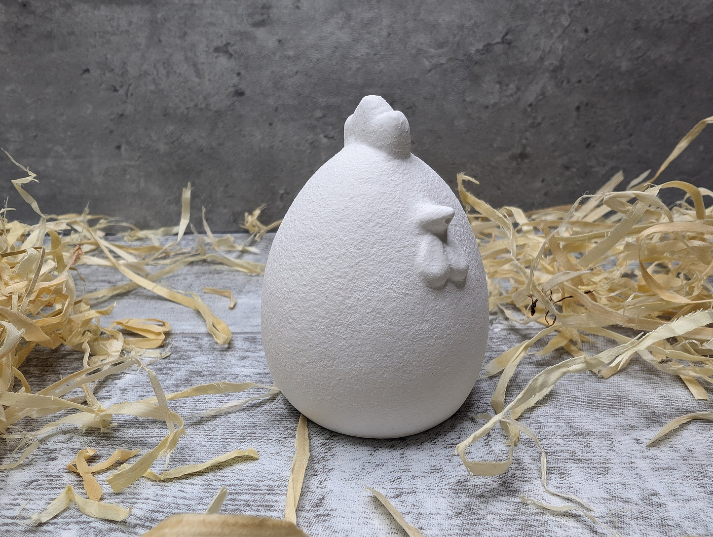 Osterdeko * kleine Dekofiguren * weiß * Osterhase * Huhn