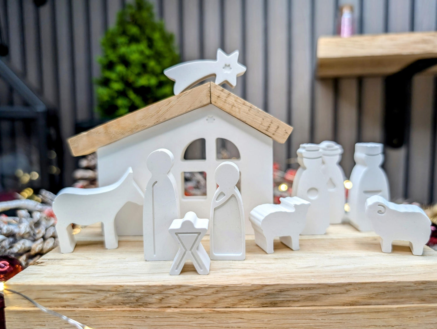 Mini Krippe * Weihnachtskrippe in Geschenkbox * Weihnachtsgeschenk * Geschenkidee