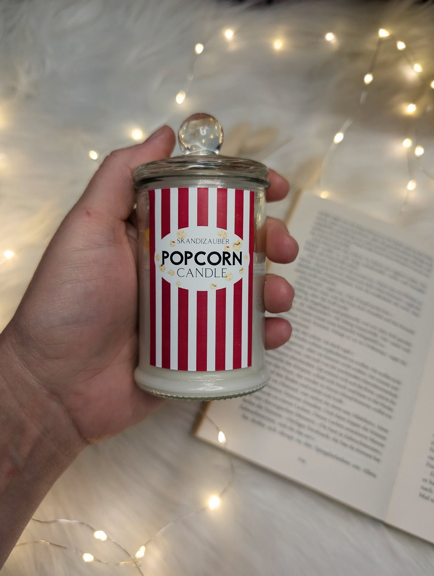 Popcornkerze mit Duft * 3 verschiedene Größen * Kino * Jahrmarkt * Popcornduft * Geschenkidee