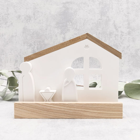 Weihnachtskrippe - SkandiZauber - kleine Krippe