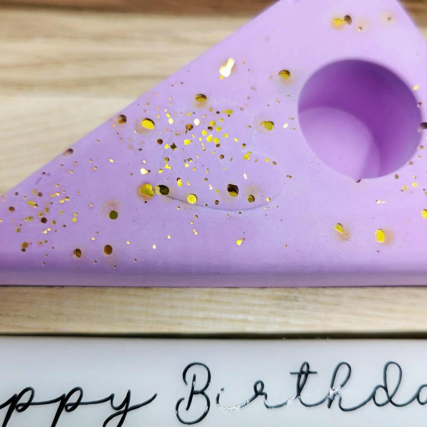 Geschenkset zum Geburtstag * Geschenkidee * Dip diy Kerze * Geburtstagskuchen  * Holzklötzchen