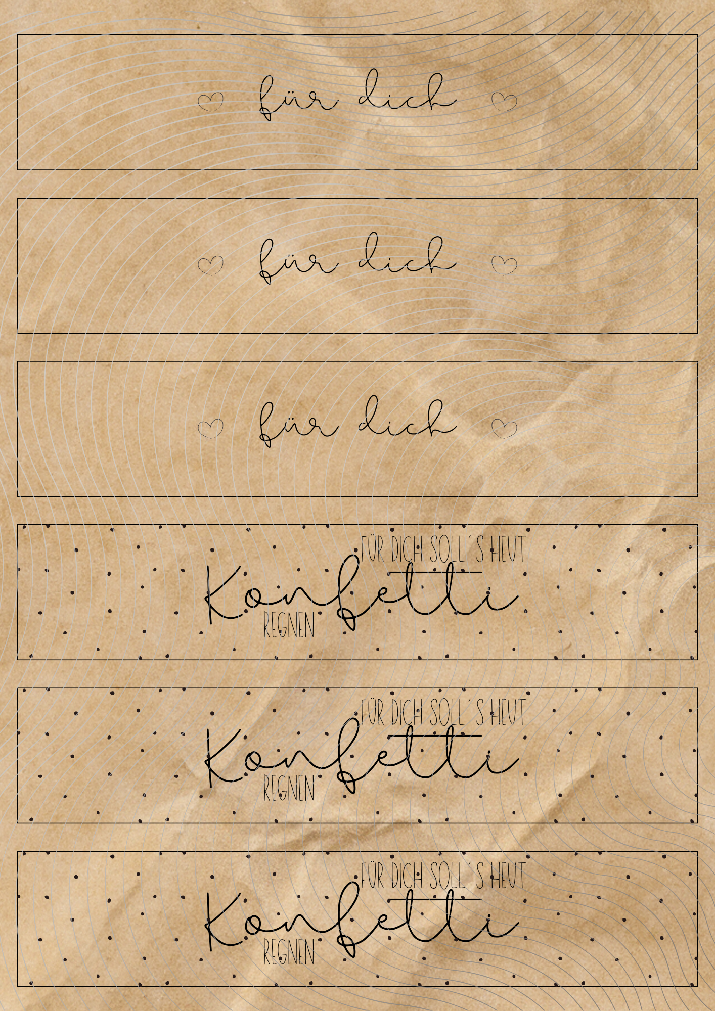 Tütenkarte Druckvorlage | Geschenk selber basteln - SkandiZauber